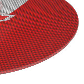 カーボンファイバー上のすべてのカナダレッドメープルリーフプリント カッティングボード (角)