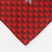 カーボンファイバー上のカナダクロムメープルリーフスタイル フリースブランケット (角)