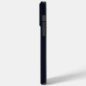 カーボンファイバー印刷の海軍用クロームアンカー Case-Mate iPhoneケース (裏面 / 左)