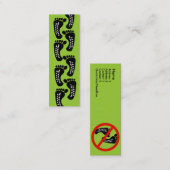 カーボンフットプリントなし スキニー名刺 (正面/裏面)