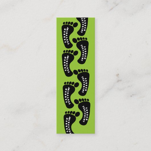 カーボンフットプリントなし スキニー名刺 (正面)