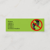 カーボンフットプリントなし スキニー名刺 (裏面)