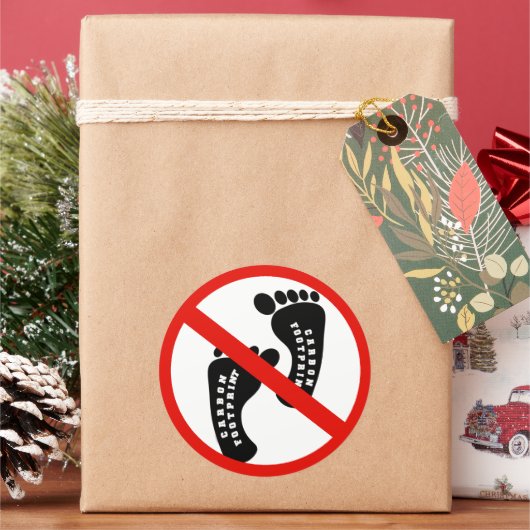 カーボンフットプリントなし ラウンドシール (クリスマス)