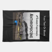 カーボンフットプリント – 人類学 キッチンタオル (横)