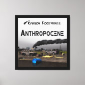 カーボンフットプリント – 人類学 キャンバスプリント (正面)