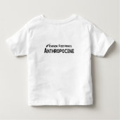 カーボンフットプリント – 人類学 トドラーTシャツ (裏面)