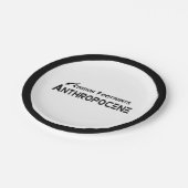 カーボンフットプリント – 人類学 ペーパープレート (アングル)