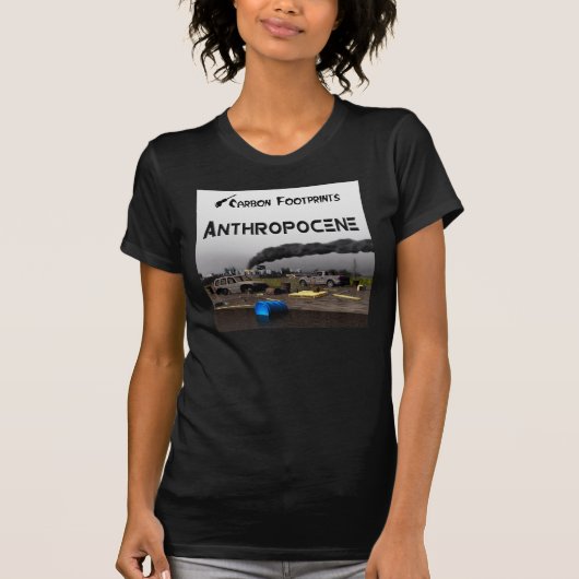 カーボンフットプリント – 人類学 Tシャツ (正面)