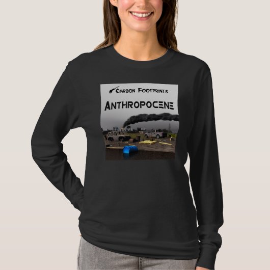 カーボンフットプリント – 人類学 Tシャツ (正面)