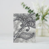 カーボン宇宙フラワー4葉書 ポストカード (スタンド正面)