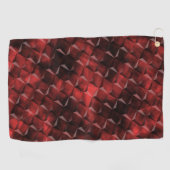 カーボン汚れのある3D階段スタイルマス ゴルフタオル (横)