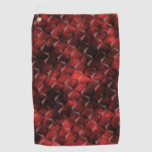 カーボン汚れのある3D階段スタイルマス ゴルフタオル (正面)