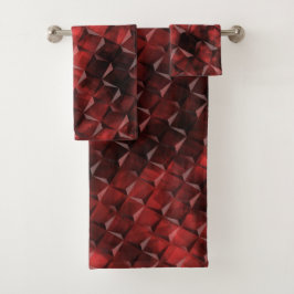 カーボン汚れのある3D階段スタイルマス バスタオルセット