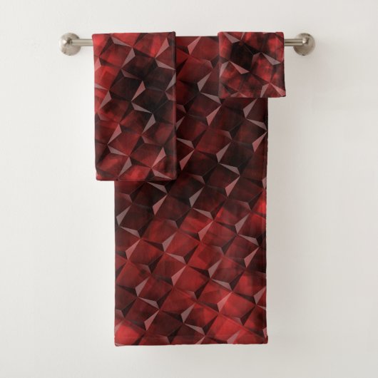 カーボン汚れのある3D階段スタイルマス バスタオルセット (インサイチュ)