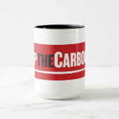 カーボン税のマグを捨てて下さい マグカップ (中央)
