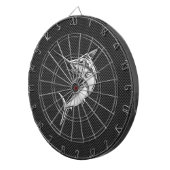 カーボン繊維のクロムスタイルのマカジキ ダーツボード (正面右)