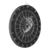 カーボン繊維のクロムスタイルのマカジキ ダーツボード (正面左)