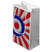 カーボン繊維のスタイルのはっきりしたなRoundelの日が差すことのデザイン スモールペーパーバッグ (裏面アングル)