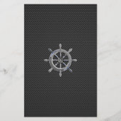 カーボン繊維のスタイルの車輪 便箋 (正面)