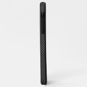 カーボン繊維のスタイルのOMのはす精神性のヨガ Case-Mate iPhoneケース (裏面/左)