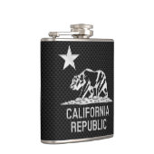 カーボン繊維のプリントのカリフォルニア共和国 フラスク (右)