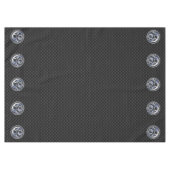 カーボン繊維のプリントのクロムドラゴンの頂上 テーブルクロス (正面(横))