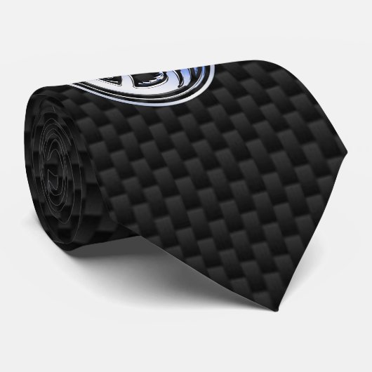 カーボン繊維のプリントのクロムドラゴンの頂上 ネクタイ (ロール)