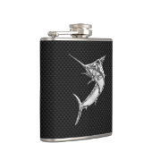 カーボン繊維のプリントのクロムマカジキ フラスク (右)