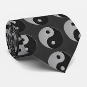 カーボン繊維のプリントのスタイルのモダンな陰陽 ネクタイ (ロール)