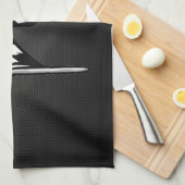カーボン繊維の一見のチェック模様の旗 キッチンタオル (四つ折り)