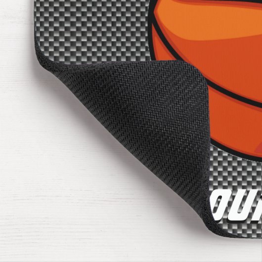 カーボン繊維の一見のバスケットボール マウスパッド (コーナー)