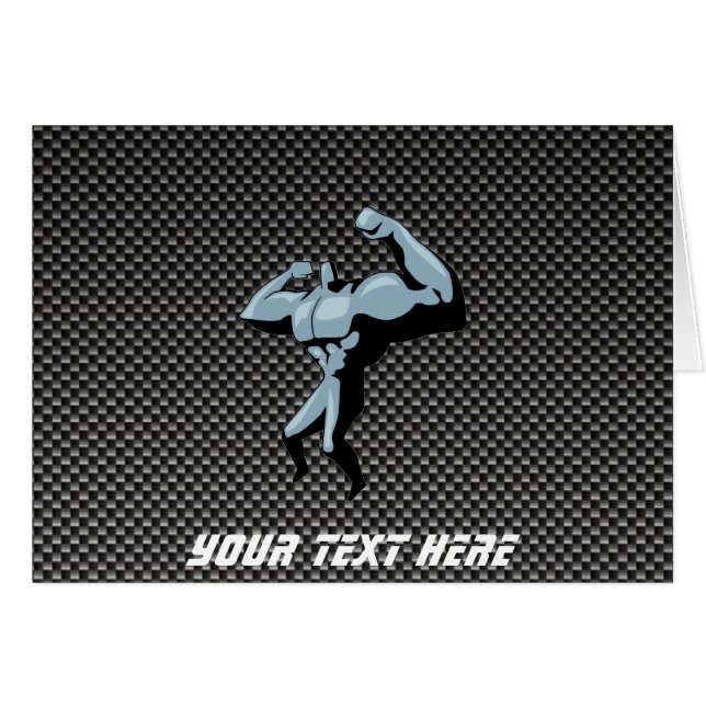 カーボン繊維の一見のボディービルダー (正面横)