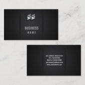 カーボン繊維の効果のロゴの名刺 名刺 (正面/裏面)