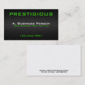 カーボン繊維の効果の名刺 名刺 (正面/裏面)