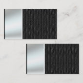 カーボン繊維の名刺の鋼鉄金属 名刺 (正面/裏面)