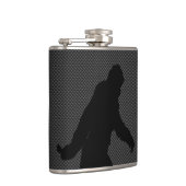 カーボン繊維の装飾のサスカッチのシルエット フラスク (右)