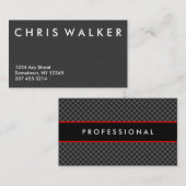 カーボン繊維の質の専門の名刺 名刺 (正面/裏面)