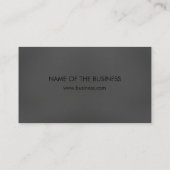 カーボン繊維の金属のプロフェッショナルの黒 名刺 (裏面)