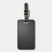 カーボン繊維パターン ラゲッジタグ (正面縦)
