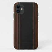 カーボン繊維及び暗い木製のiPhone 5の箱 Case-Mate iPhoneケース (裏面)