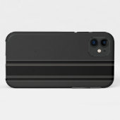カーボン繊維及び黒のストライプのiPhone 5の場合 Case-Mate iPhoneケース (裏面(横))