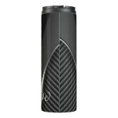カーボン繊維3の上昇温暖気流のタンブラー タンブラー (裏面)