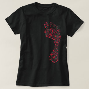 カーボン足跡 Tシャツ