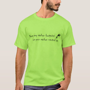 カーボン足跡 Tシャツ