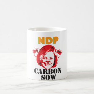 カーボン雌豚 コーヒーマグカップ