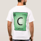 カーボン(c)要素のTシャツ Tシャツ (裏面)