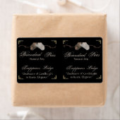 カーボーイハットのバーベットワイヤをパーチメントろうそくラベル ラベル (インサイチュ)