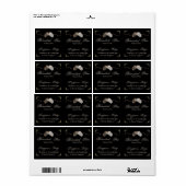 カーボーイハットのバーベットワイヤをパーチメントろうそくラベル ラベル (フルシート)