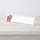 カーボーイ・ハット及びブーツ デスクネームプレート (正面)