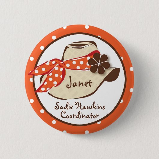 カーボーイ・ハット 缶バッジ (正面)